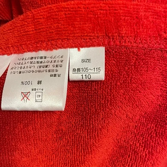 Red Hooded Poncho with Sheep Appliqué - Picture 10 of 13